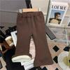 Girls' Velvet Flared Pants - Stylish and Warm, Thickened for Autumn/Winter 2022