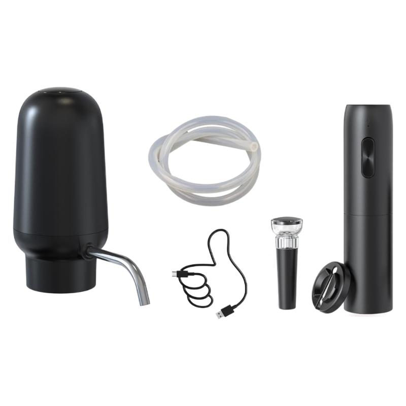 

Electric Wine Aerator and Pourer Rechargeable Wine Pump Wine Opener Perfect Wine Decanter Suitable for Christmas Gifts 1