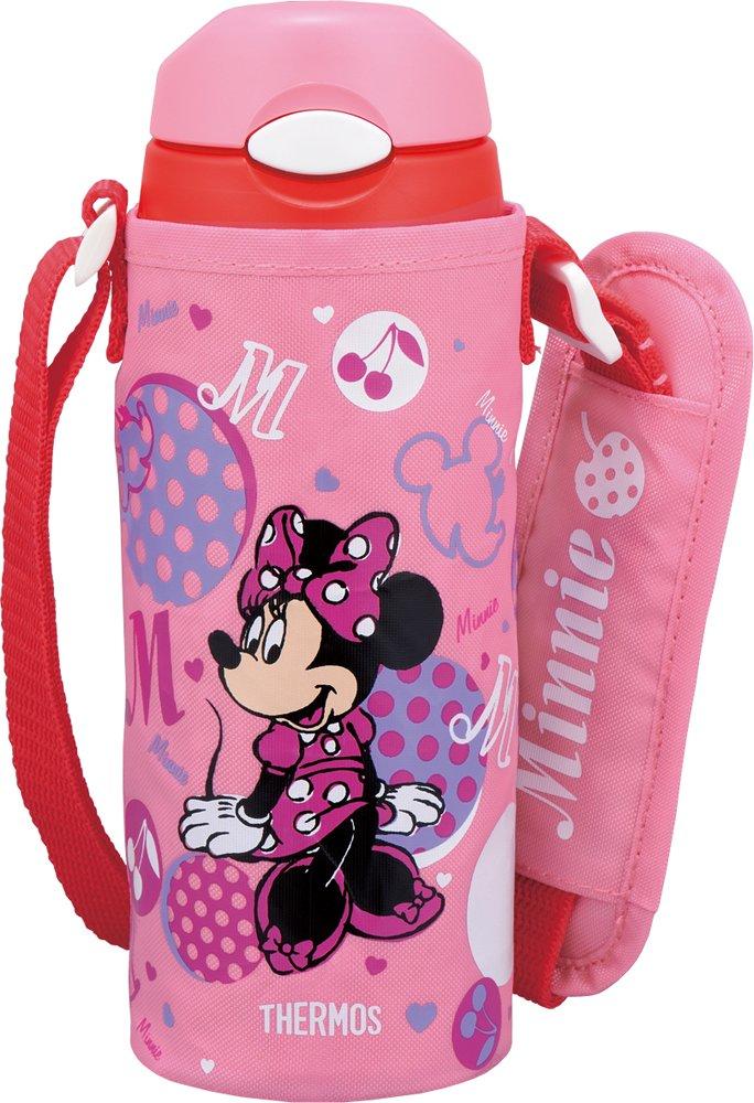 Thermos Vacuum Insulated Straw Bottle, Disney Minnie Mouse, 0.4L, Pink, FHL-400FDS P