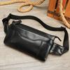 Genuine Leather Men's Chest Bag Crossbody Bag Versatile, Fashionable and High-quality Waist Bag Mobile Phone Case