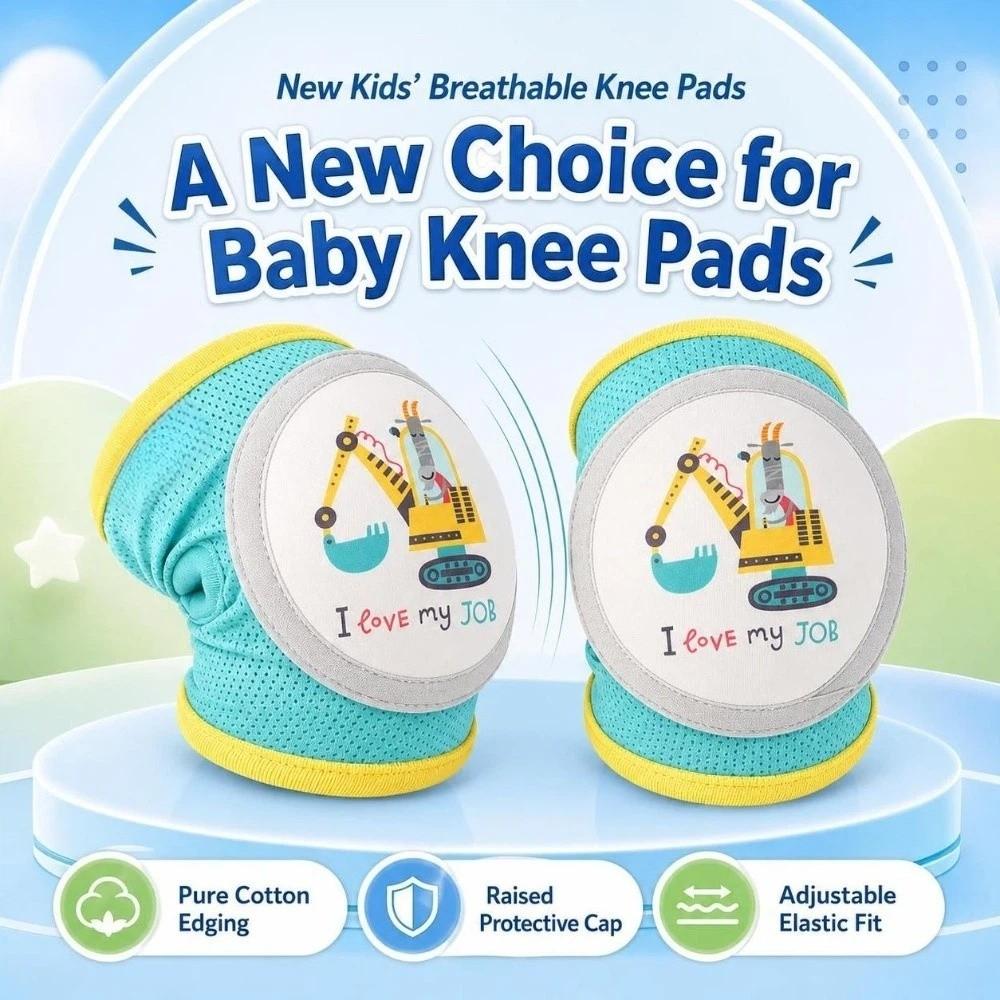 Breathable Toddler Crawling Knee Pads Cushioned Infant Fall Protection Pads  Crawling
