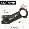 BUCKLOS Ultralight Mountain Bike Stem, Aluminum Alloy, Matte Black, 7/17/22° Positive/Negative Options