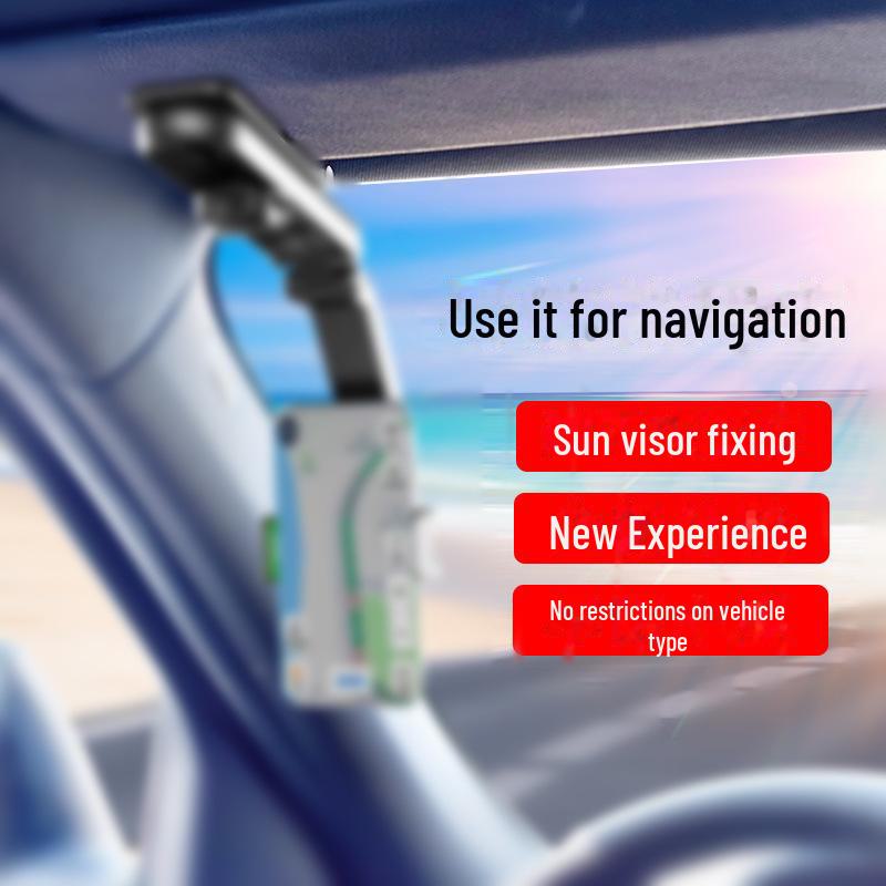 

Doukuai Multi-Functional Phone Holder for Car, Sun Visor, Backseat, Kitchen, or Desktop. H5 chuck, ABS серый