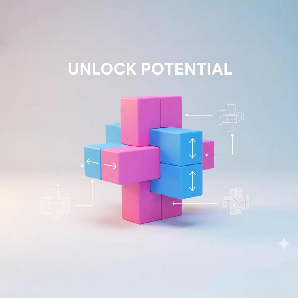 Challenging 3D Puzzle: Level 10 Adult Brain-Teaser and Stress-Relief Cube