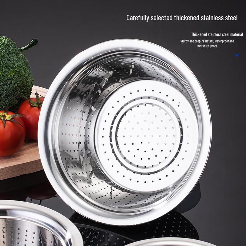 FATTBAO Stainless Steel Extra Thick Strainer Basin