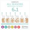LÍLLÉbaby COMPLETE ALL SEASONS 6-in-1 6-Way Baby Carrier for Newborns and Toddlers, Ergonomic Multi-Position Baby Carrier - Navy