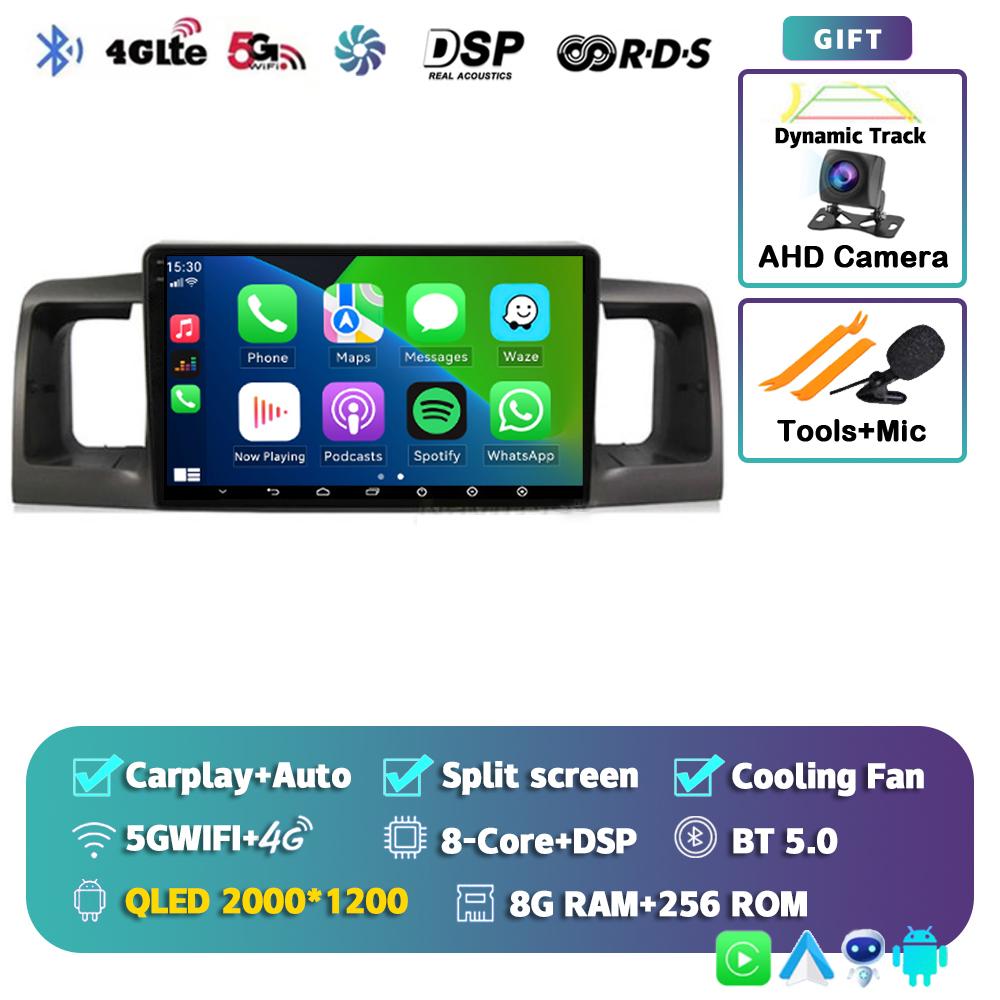 Android 14 Carplay Auto Car Radio For Toyota Corolla E120 E 120 BYD F3 2007 2008 2009-2011 Multimedia Video Player GPS Stereo
