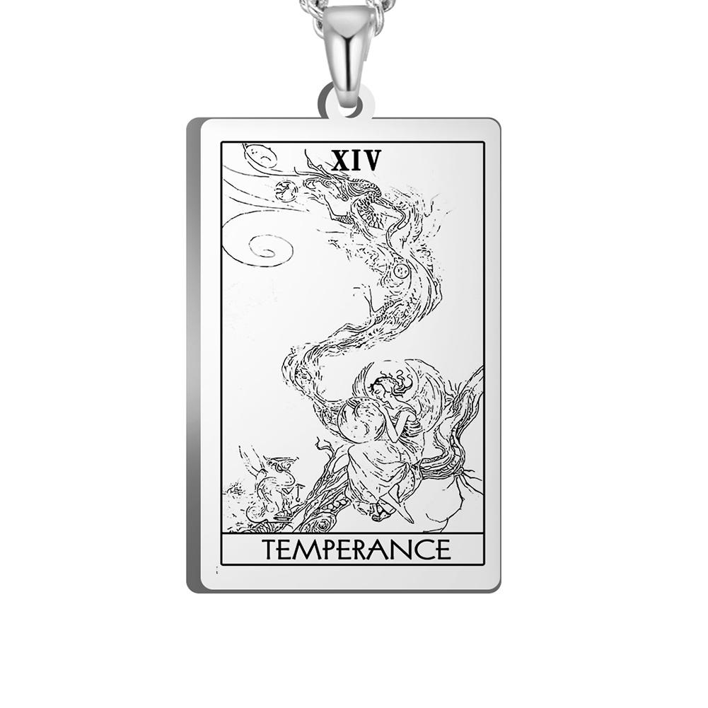 Dawapara The Major Arcana Tarot Cards Vintage Amulet Pendant for Necklaces Accessories Wholesale Stainless Steel