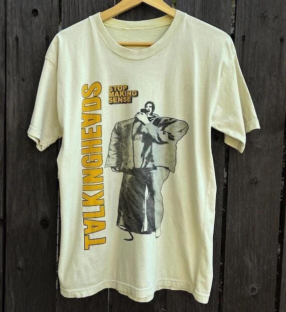 Talking Heads band Stop Making Sense WHITE T shirt reprint 90s Unisex T-Shirt XXXXL