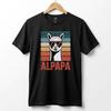 Alpapa Retro Alpaca Dad T-Shirt - Funny Father's Day Gift for Dads - Vintage Pun Shirt T-shirt