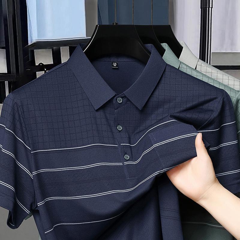 T-Shirt Creative Printing Moisture Wicking Loose Short Sleeve Men'S Top Polo