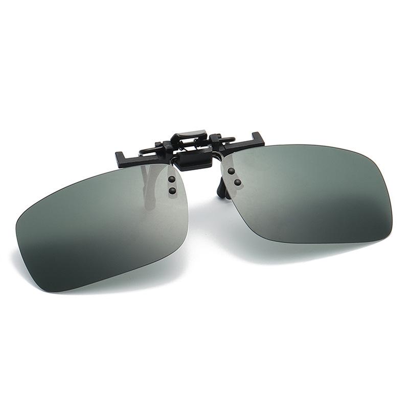 Polarized Vintage Clip On Women Men Drivers Rimless Flip Up Glasses Night Vision Yellow Lens Sunglasses Driving Glasses