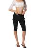 FIFTHALIAS (2-Piece Set) Dolly Skirt Capris Black