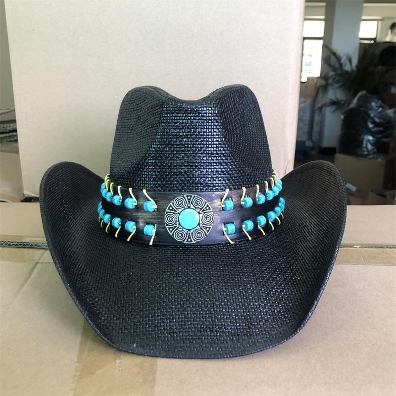 Western Cowboy Rose Red Love Accessories Thickened Summer Cowboy Hat Sun Hat 2025 New Knight Hat Cowboy Men and Women