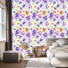 Wallpaper Flowers White and Lavender for Living Room and Bedroom 50x1000