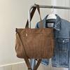 Casual Large Capacity Solid Color Tote Bag Hundred Shoulder Tote Crossbody Bag