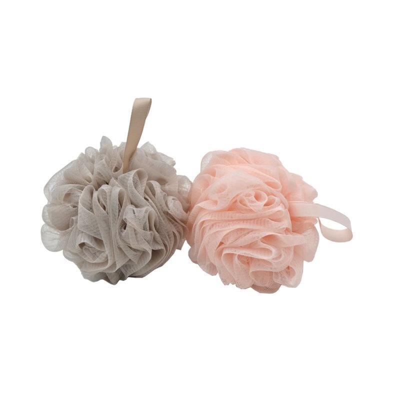 Large Flocking Bath Pouf (2-Pack)
