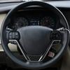 5Pcs Carbon Fiber Interior Steering Wheel Cover Trim For Toyota Sienna 2015-