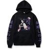 Demon Slayer Hoodie Anime Jacket Shinobu Kocho Print Long Sleeve Pullover Streetwear Casual Top Cosplay Hooded Sweatshirt