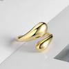 Stainless Steel Ring For Woman Opening Female Adjustable Gold-Color Fashion Jewelry Rings Aesthetic Jewelry Gift
