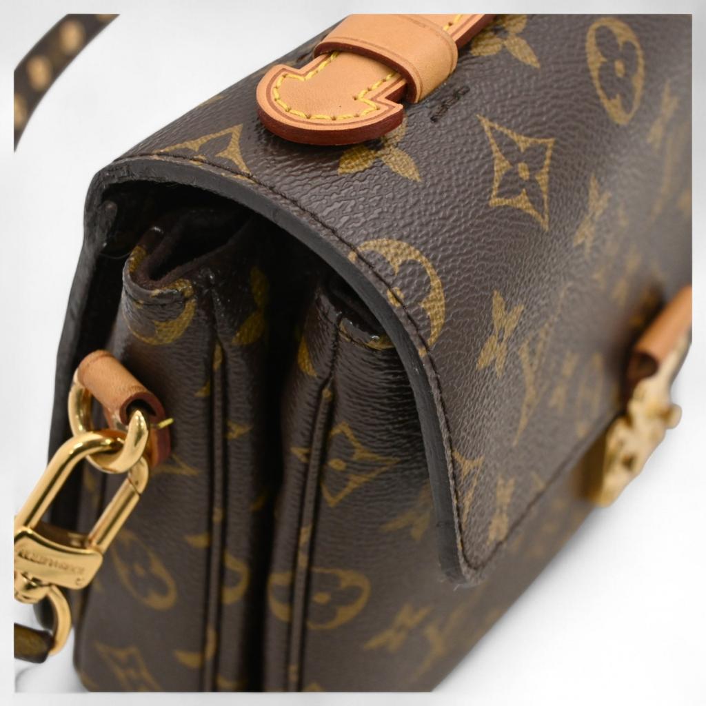Auth LOUIS VUITTON Monogram Pochette Metis MM 2Way Bag Brown Canvas Women’s lv88134zz