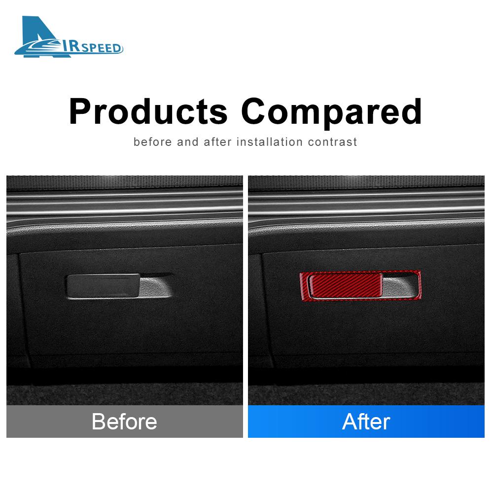 Real Soft Carbon Fiber Sticker For Volkswagen VW Golf 8 MK8 2020 2021 2022 2023 Co-Pilot Handle Frame Interior Trim Accessories