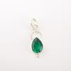 Chrome Diopside Gemstone 925 Sterling Silver Jewelry Teardrop Chain Pendant1.40" PP-12-5