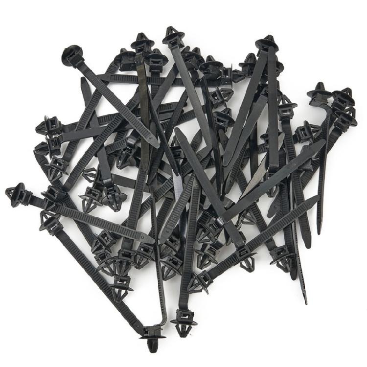 Sturdy Nylon Cable Zip Ties Cable Clips for Automotive Wire Bundling Quick Release Fasteners 80mm Long