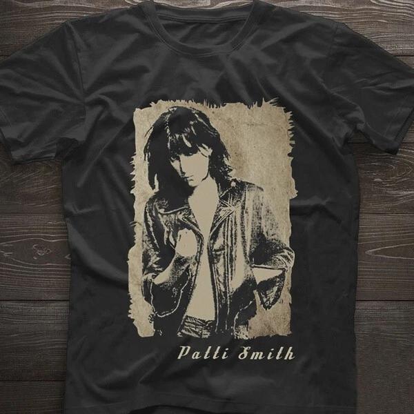 Vintage Patti Smith Heavy Cotton Black All Size Men Women Classic Shirt TR085 L