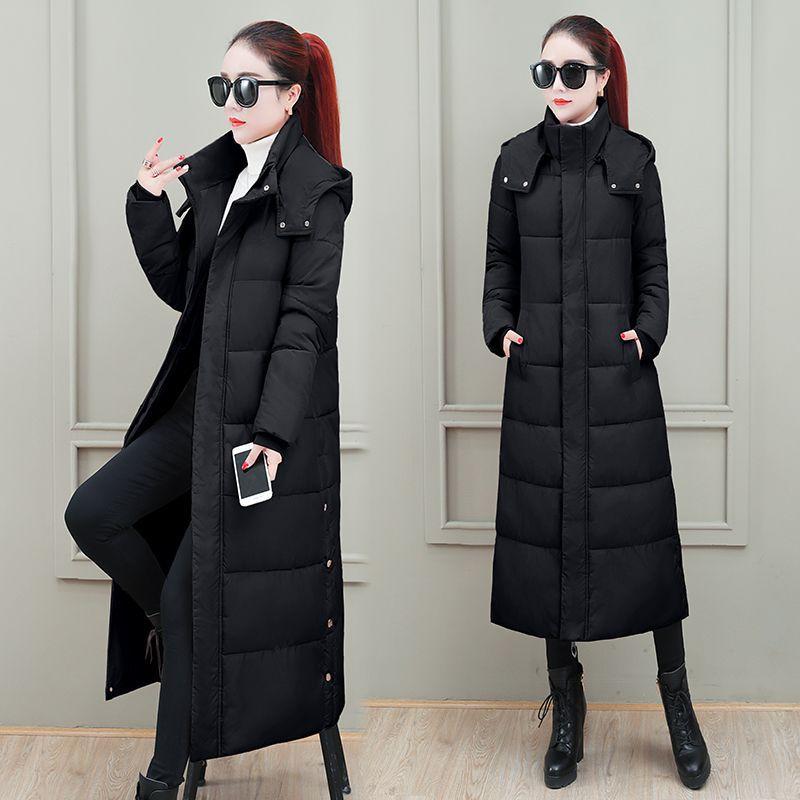 Thickened bread jacket, down cotton jacket, padded jacket, female Korean version slim long autumn and winter jacket, padded jacket, new in 2025