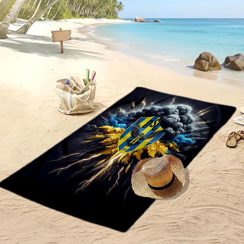 duhok sport club Printed Beach Towel Quick Dry Soft TowelPortable Large Rectangular Beach Blanket for Travel Swimming Pool