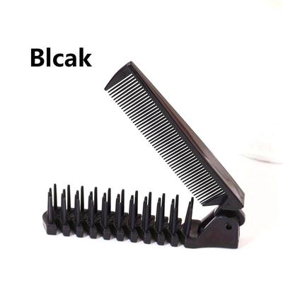 Anti-Static Mini Pocket Folding Comb, Double-Sided Hair Styling Tool for Men and Women, Travel-Friendly , Durable Plastic