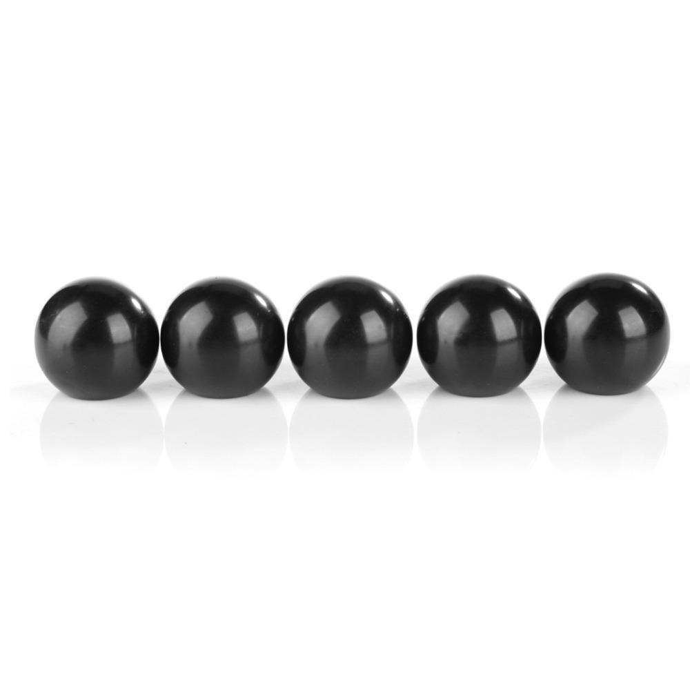 

5 pcs Black Threaded Ball Knobs Brass Copper Insert Thermoset Ball Knob Round Shape Screw on Type Operation Ball Handles M6-25