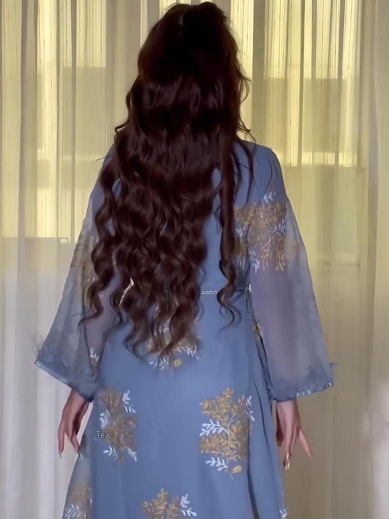 Middle Eastern Embroidered Muslim Women's Dress