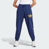 Adidas Originals Pearl Trefoil Cuffed Sweatpants Logo Print Drawstring Loose Fit Joggers Women Bottoms Dark-Blue IL2423