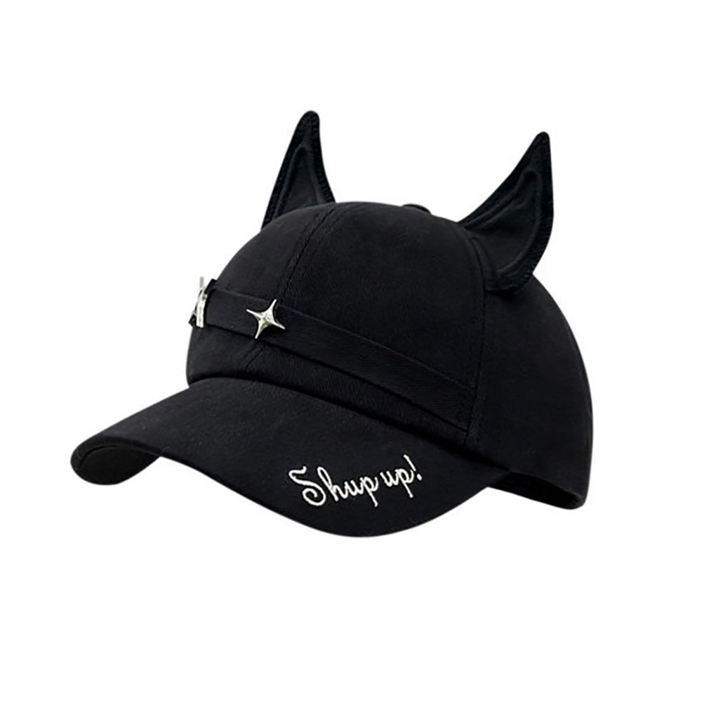 Cotton Baseball Caps Fox Ear Peaked Cap Unisex Sunscreen Hat  Spring Autumn