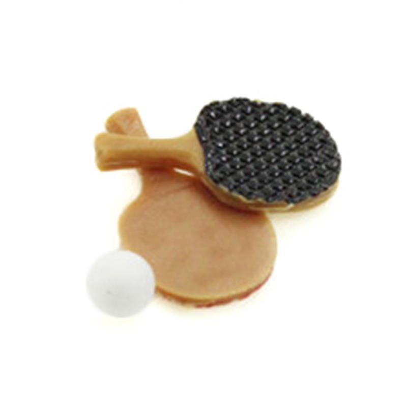 1:12 Miniature Ping Pong Paddle Dollhouse Diy Doll House Decor Accessories