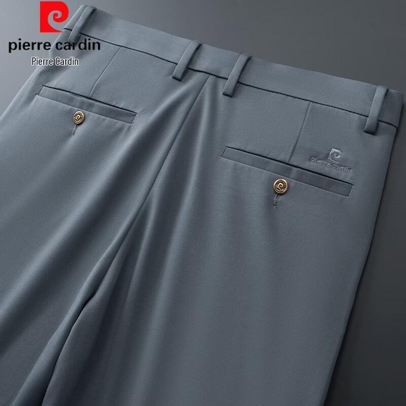 Pierre Cardin Men's Summer Ice Silk Straight-Leg Casual Trousers