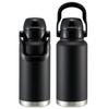 Skater STD10H-A Stainless Steel Direct Drinking Bottle with Handle, 1000ml Water Bottle, Black