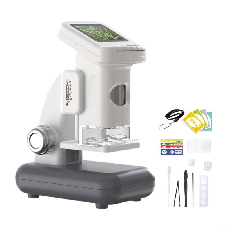   Children Digital Microscope With LCD Screen Double Lighting Mode USB Connection