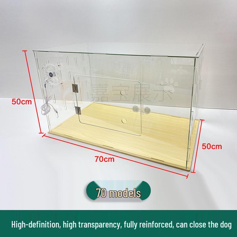

Clear Acrylic Cat Competition Cage and Display Stall Fan (No Bag)