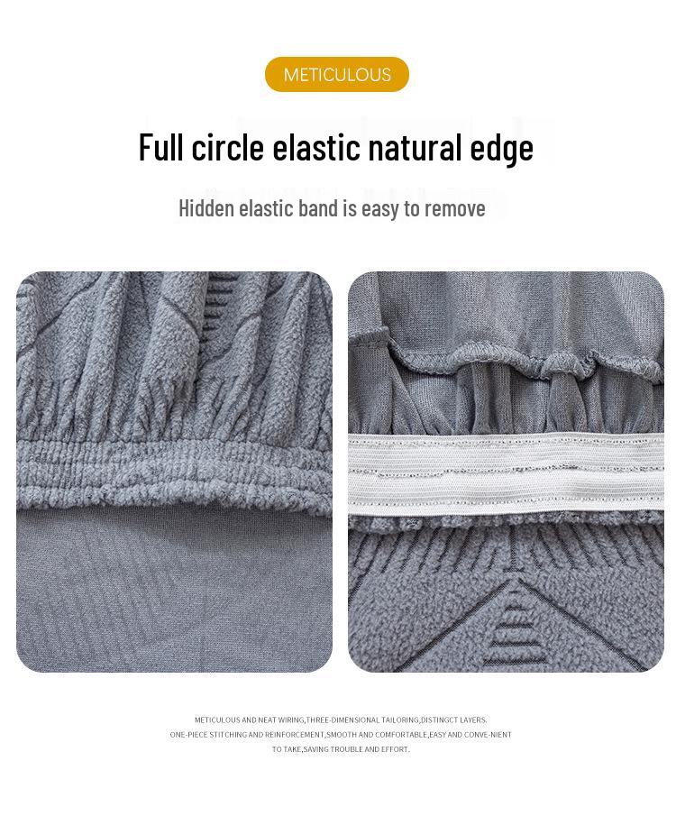 Modern Minimalist Elastic Chair Cover with Armrests - Dustproof, Wear-Resistant, Universal Fit for All Seasons