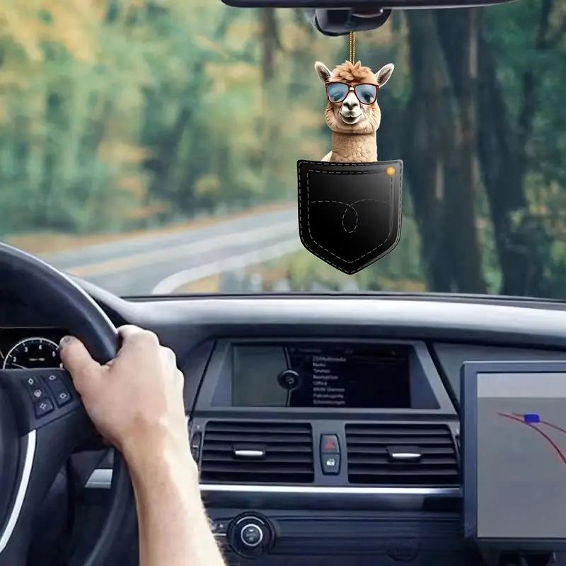 Nou breloc drăguț broască alpaca cățeluș pisoi serie acrilic pandantiv plat decorațiune oglindă retrovizoare auto cadou pandantiv pandantiv pom de Crăciun