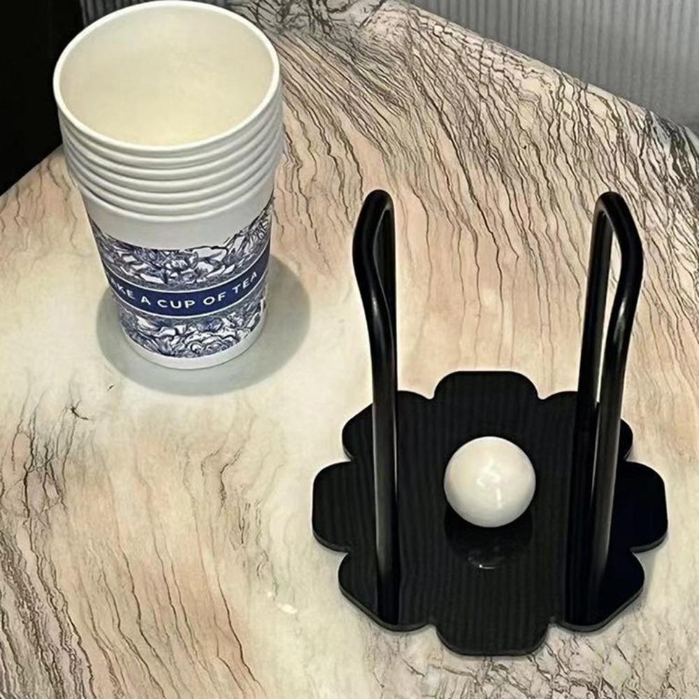 Acrylic Tea Cups Dispenser with Longer Stick Paper Cup Storage Rack  Household