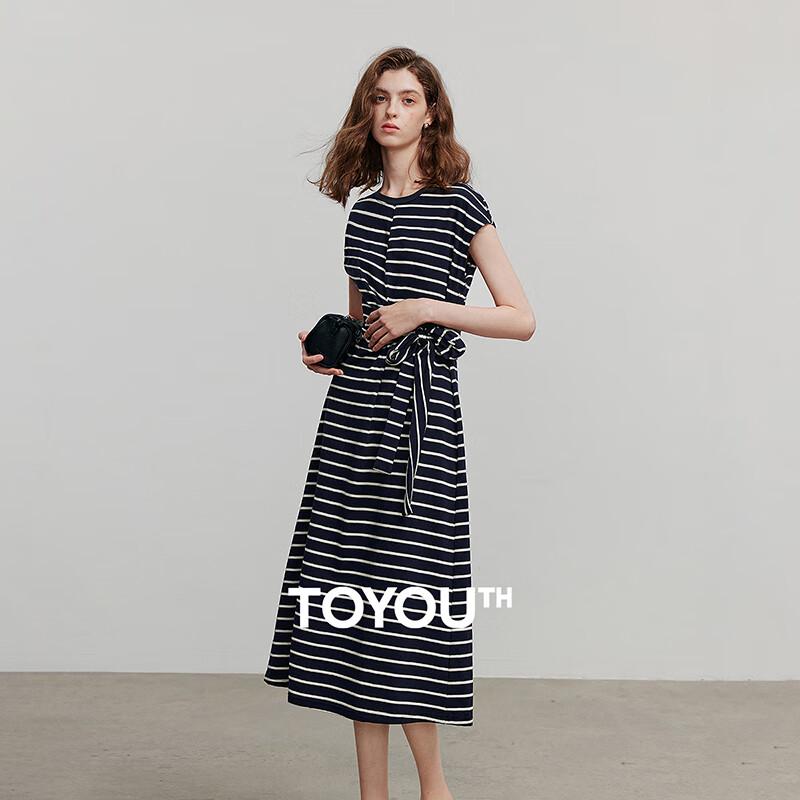 

Chuyu Women s Sleeveless Tie-Waist Midi T-Shirt Dress M