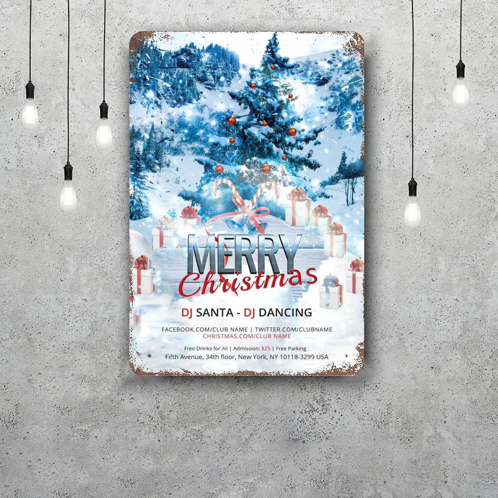 merry christmas Funny Bar Metal Sign Retro Plaque Vintage Sign Alcohol Drinker Pub Club Man Cave Kitchen Wall Decoration