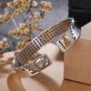 Vintage Ethnischer Stil Tierkreiszeichen Armband Für Männer Und Frauen Massives Silberbeschichtetes Kupfermaterial