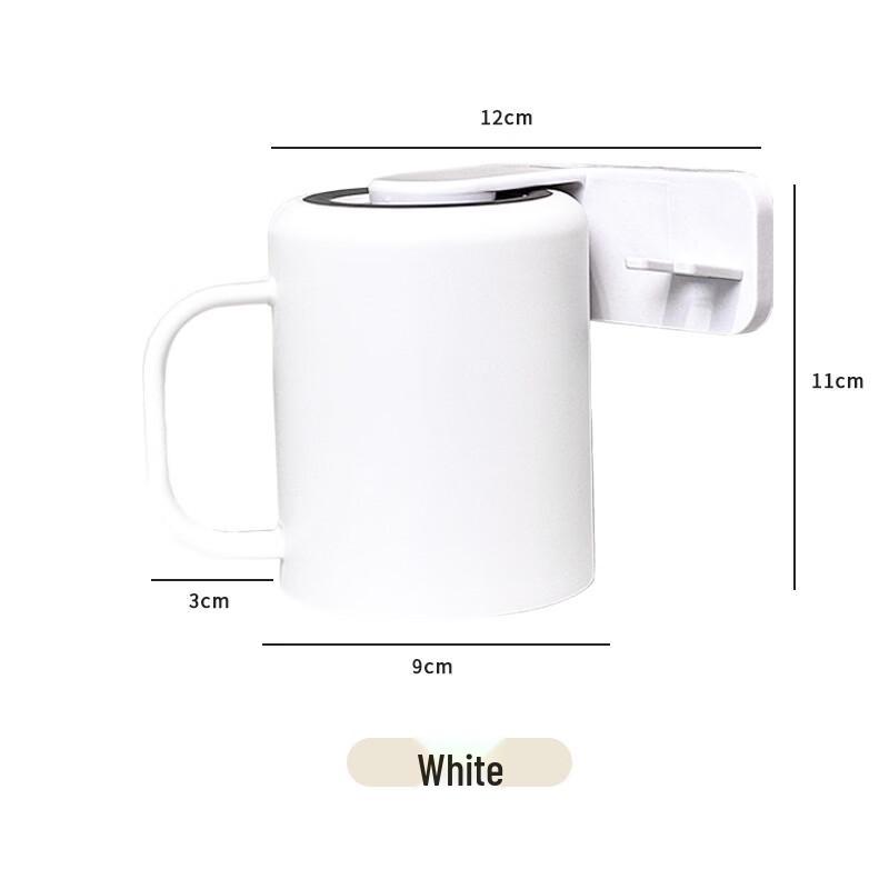 Magnetic Wall-Mounted Toothbrush Holder with Cups