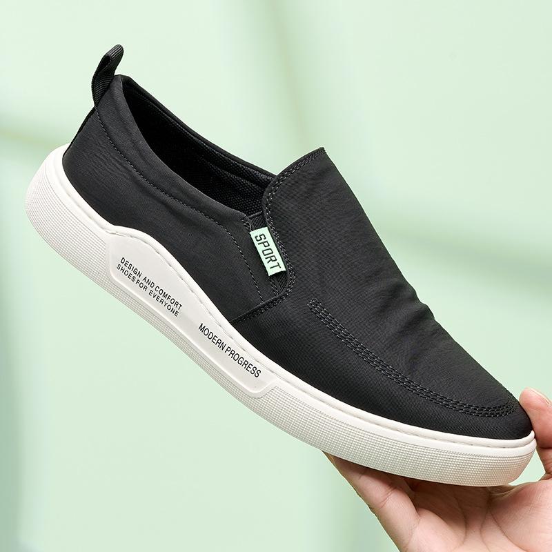 

Summer umbrella cloth shoes men s ice silk one-pedal quick-drying breathable ultra-lightweight trendy soft-soled men s shoes summer models 44