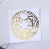 Material Epoxy Art Crafts Gold Color Energy Sticker Metal Copper Sticker for Making Mould Sacred Geometric Sticker